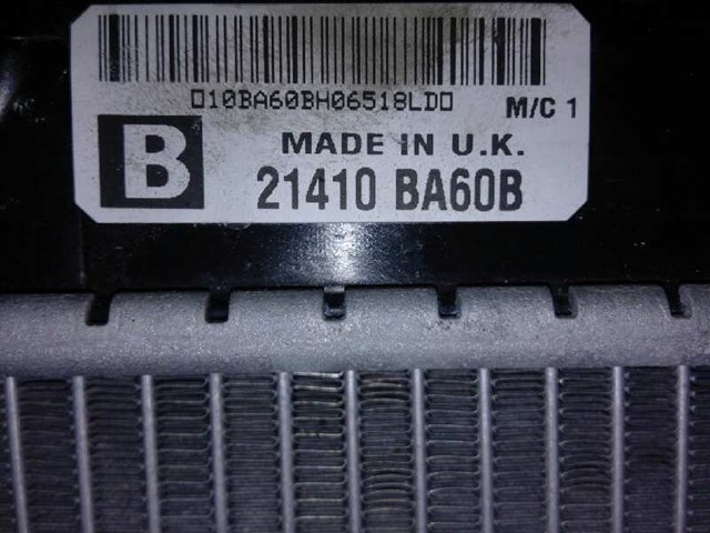 Radiador de esfriamento de motor 21410BA60B Nissan