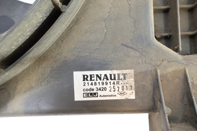 214819914R RENAULT Диффузор вентилятора в сборе с мотором и крыльчаткой купить в Сумы