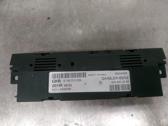2208300085 MERCEDES Блок управления кондиционером купить в Черновцы