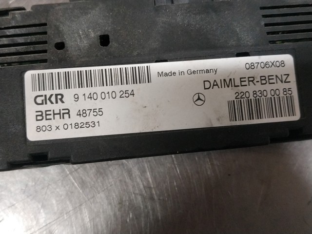 2208300085 MERCEDES Блок управления кондиционером купить в Чернигов