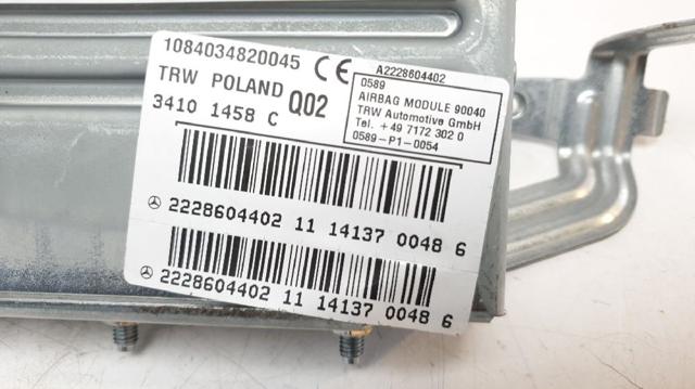 A2228604402 Подушка безопасности (AIRBAG) спинки сиденья правого купить Полтава