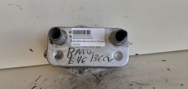 Enfriador aceite motor para bmw serie 3 berlina (e46) 2247203