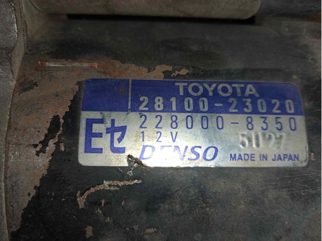 Partida para Toyota Yaris (_p1_) (1999-2005) 1.0 (scp10_) 1SZFE 2280008350