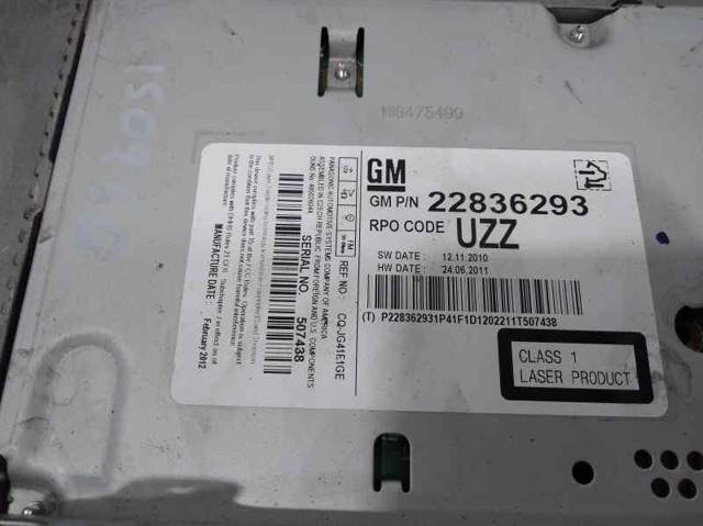 OPEL 22836293 Магнитола (радио AM/FM) в наличии Николаев