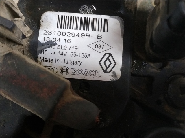 231002949RB RENAULT Генератор купить в Винница