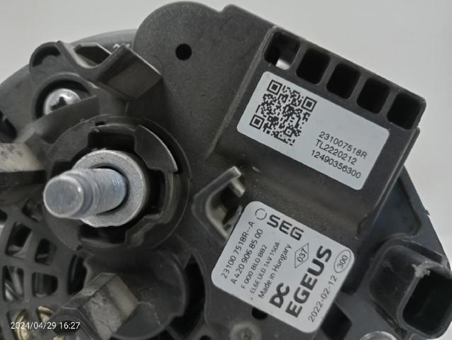 RENAULT 231007518R Генератор в наличии Николаев