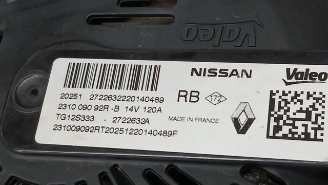 RENAULT 231009092R Генератор в наличии Одесса