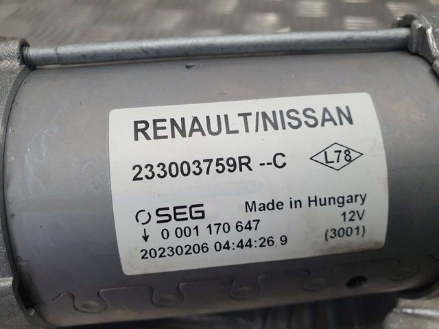 RENAULT 233003759R Стартер в наличии Павлоград