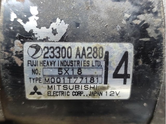 SUBARU 23300AA280 Стартер в наличии Львов