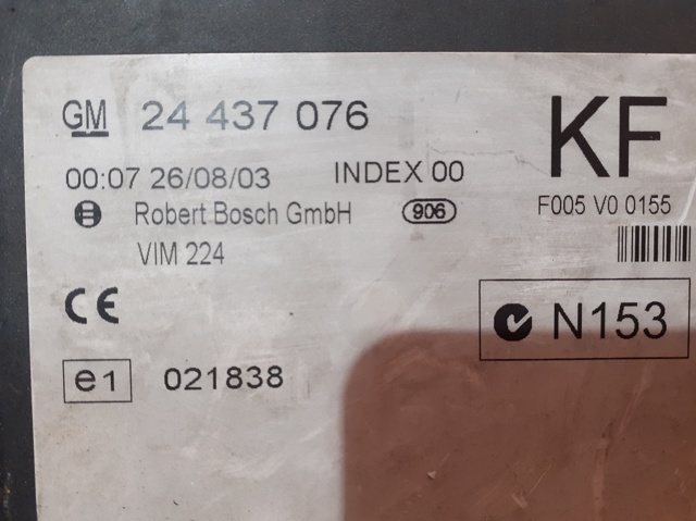 Unidade de conforto Opel Astra F69