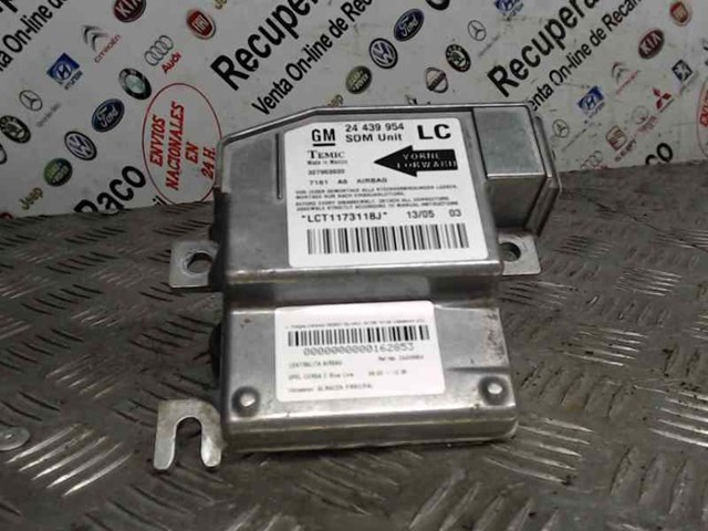 24439954 OPEL Модуль-процессор управления подушкой безопасности (ЭБУ AIRBAG) купить в Хмельницкий