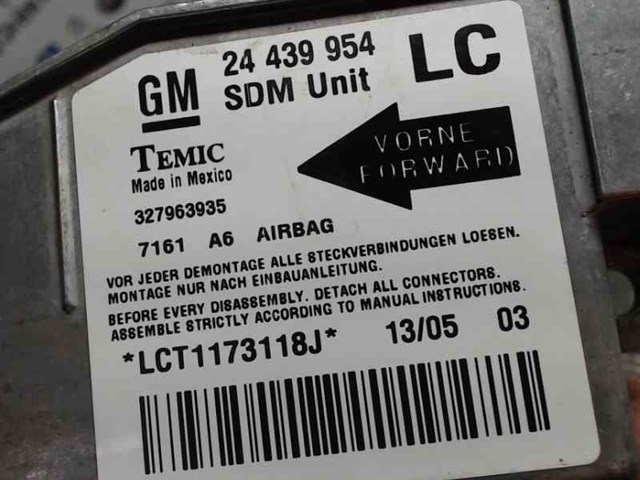 24439954 Модуль-процессор управления подушкой безопасности (ЭБУ AIRBAG) купить Черкассы