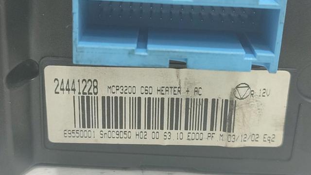 Unidade de controlo dos modos de aquecimento/condicionamento Opel Vectra