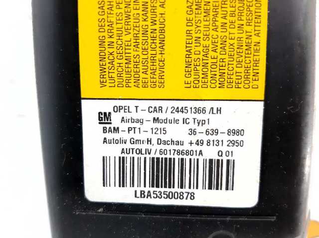 24451366 OPEL Подушка безопасности (AIRBAG) шторка боковая левая купить в Сумы