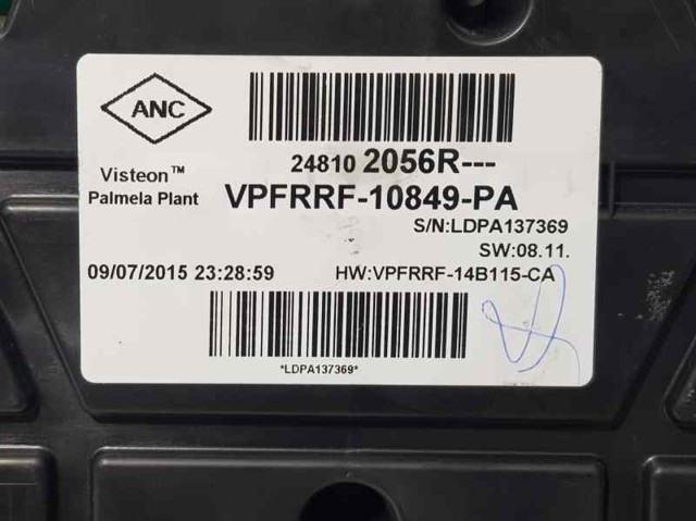 248102056R RENAULT Панель приборов купить в Житомир