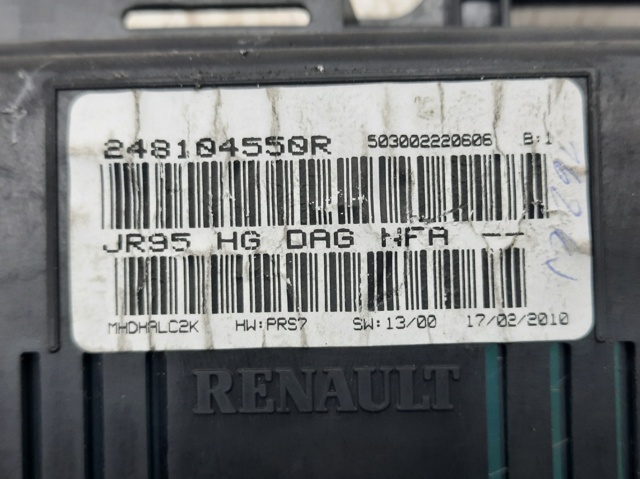RENAULT 248104550R Панель приборов в наличии Ужгород