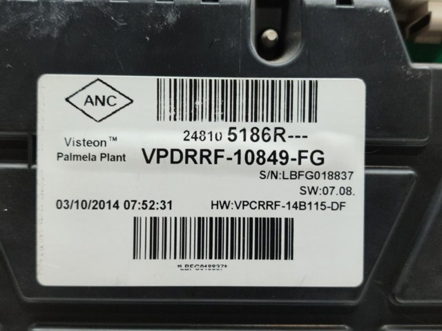 RENAULT 248105186R Панель приборов в наличии Одесса