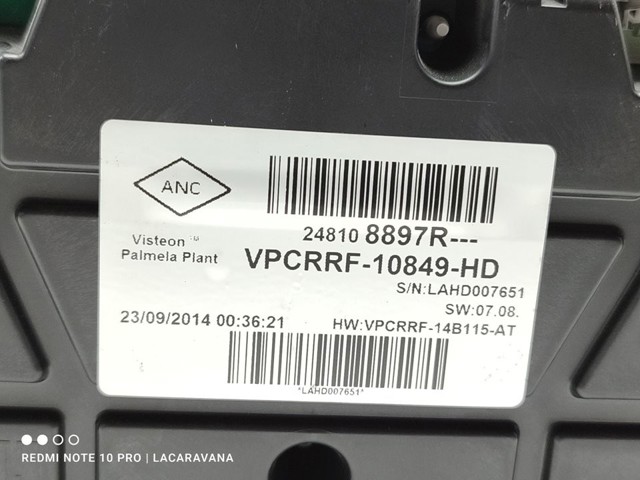 RENAULT 248108897R Панель приборов в наличии Киев