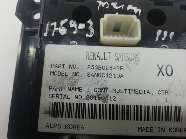 Controle multifuncional para Renault Grand Scénic III (JZ0/1_) (2009-...) 253B02542R