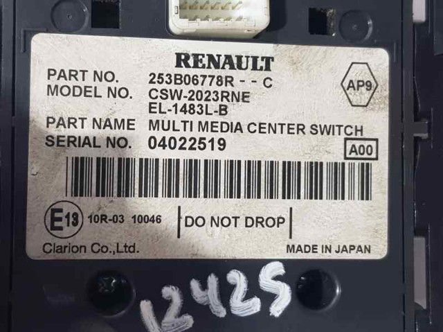 RENAULT 253B06778R в наличии Украина