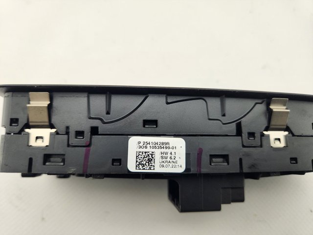 RENAULT 254104289R Кнопочный блок управления стеклоподъемником передний левый в наличии Николаев