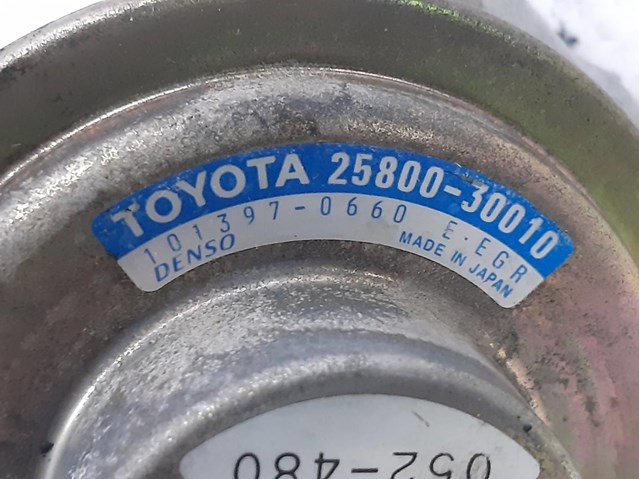 Válvula EGR de recirculação dos gases 2580030010 Toyota