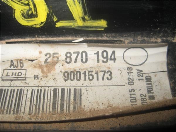 25870194 OPEL Фонарь задний правый внутренний купить в Хмельницкий