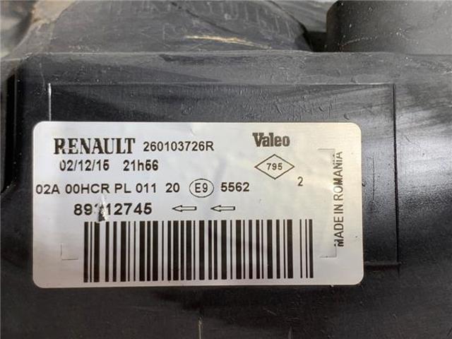 RENAULT 260103726R Фара правая в наличии Винница