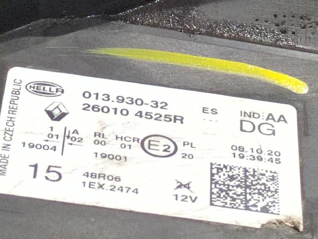 RENAULT 260104525R Правая фара в наличии Кривой Рог