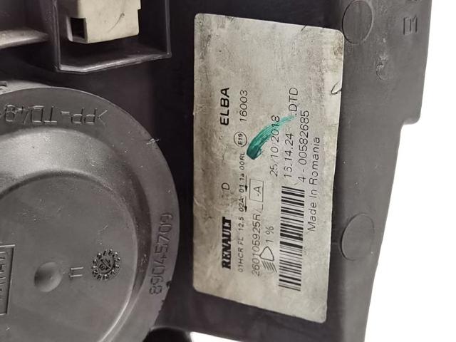 260105925R RENAULT Фара правая купить в Харьков