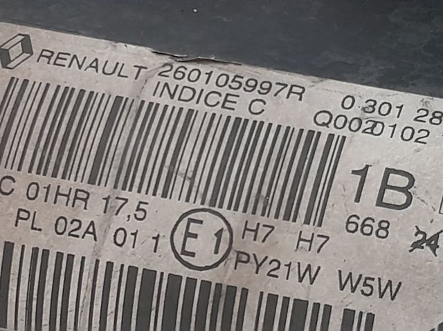 260105997R RENAULT Фара правая купить в Одесса