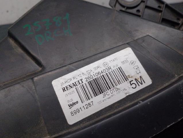 260106403R RENAULT Фара правая купить в Ирпень