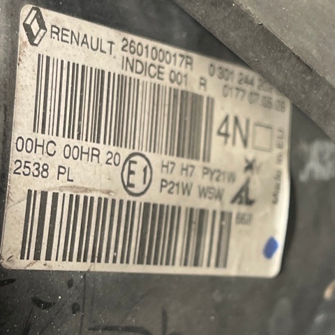 260108719R RENAULT Фара правая купить в Черкассы