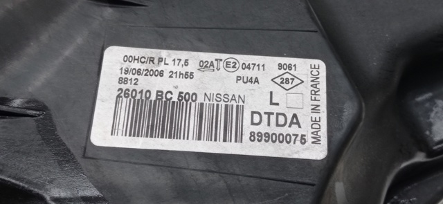 26010BC500 NISSAN Правая фара купить в Ирпень