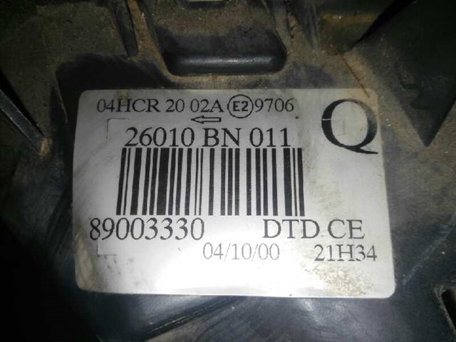 NISSAN 26010BN011 Правая фара в наличии Запорожье