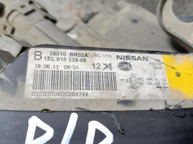 NISSAN 26010BR02A Правая фара в наличии Запорожье