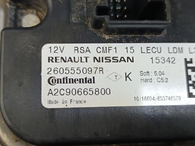 260555097R RENAULT Модуль управления (ЭБУ) светом фар купить в Сумы