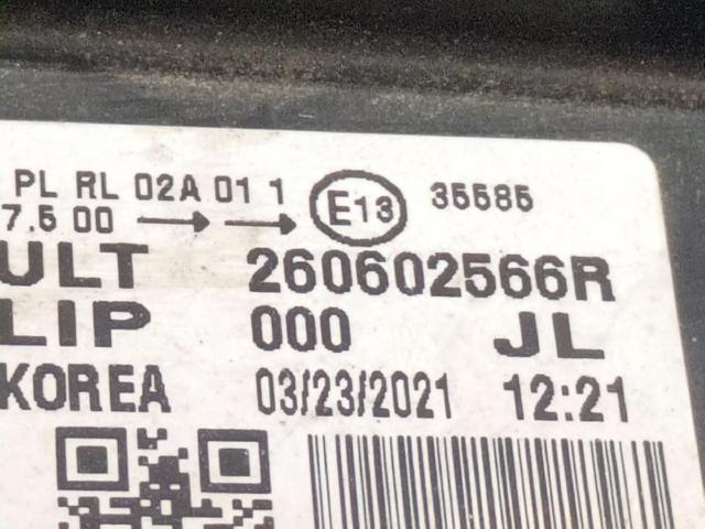 260602566R RENAULT Левая фара купить в Сумы