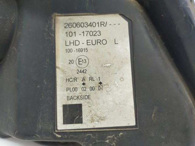 260603401R RENAULT Фара левая купить в Черновцы