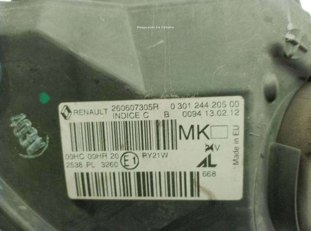 RENAULT 260604259R Фара левая в наличии Черновцы