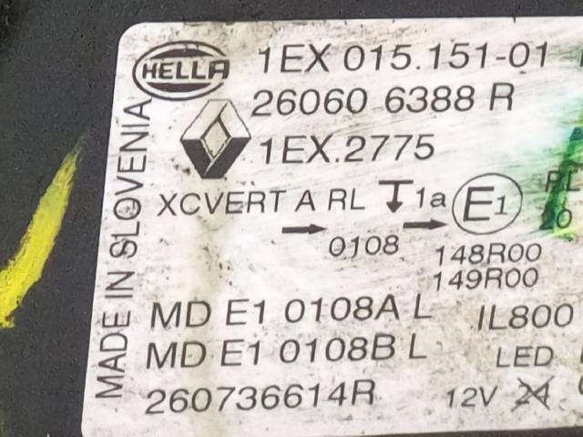 260606388R RENAULT Фара левая купить в Львов