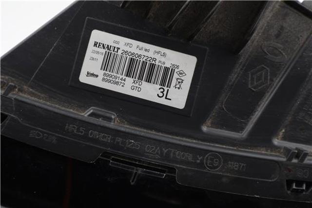 RENAULT 260606722R Фара левая в наличии Днепр