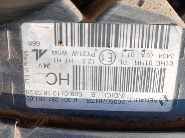 RENAULT 260607817R Левая фара в наличии Кривой Рог