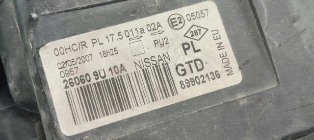 260609U10A NISSAN Левая фара купить в Запорожье