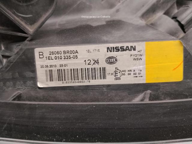 26060BR00A NISSAN Левая фара купить в Ужгород