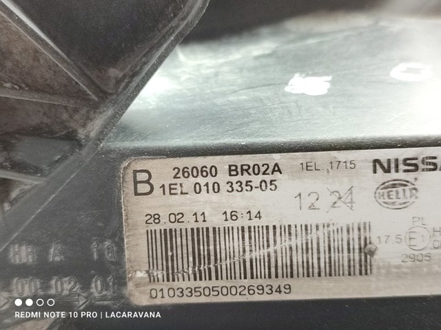 26060BR02A NISSAN Левая фара купить в Винница