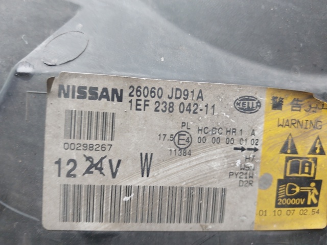 26060JD91A NISSAN Фара левая купить в Черновцы