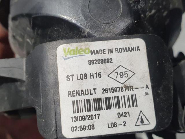 261507817R Фонарь противотуманный задний купить Ирпень