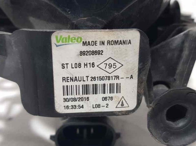 RENAULT 261507817R Фонарь противотуманный задний в наличии Каменское