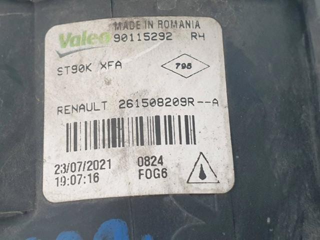 261508209R Фара противотуманная правая купить Чернигов